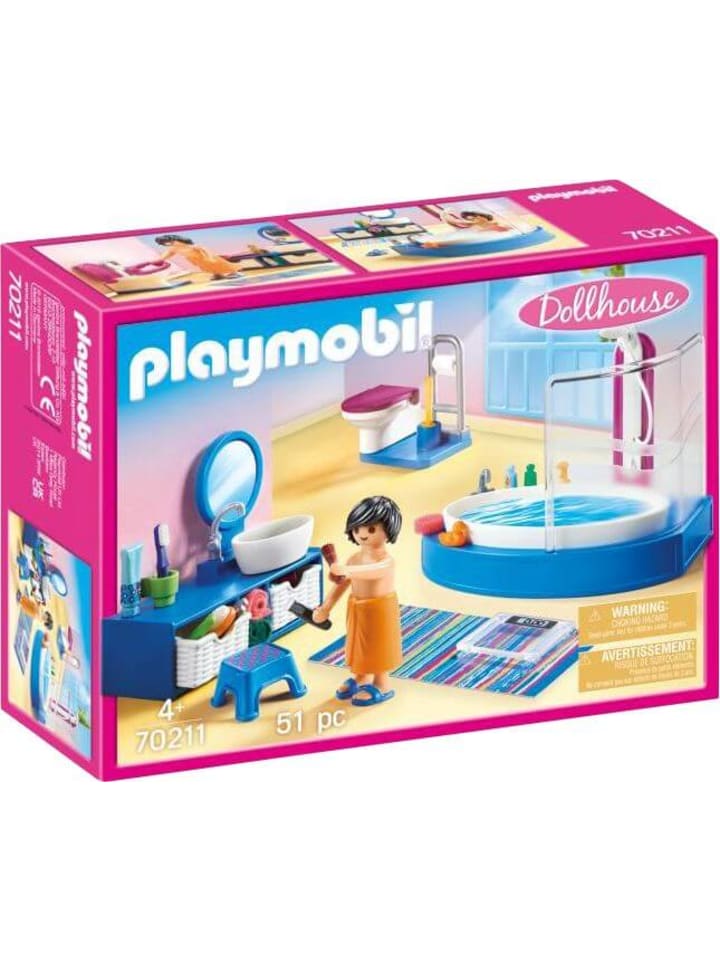Playmobil Spielfigur Set Puppenhaus Badezimmer, ab 4 Jahre günstig kaufen onesize