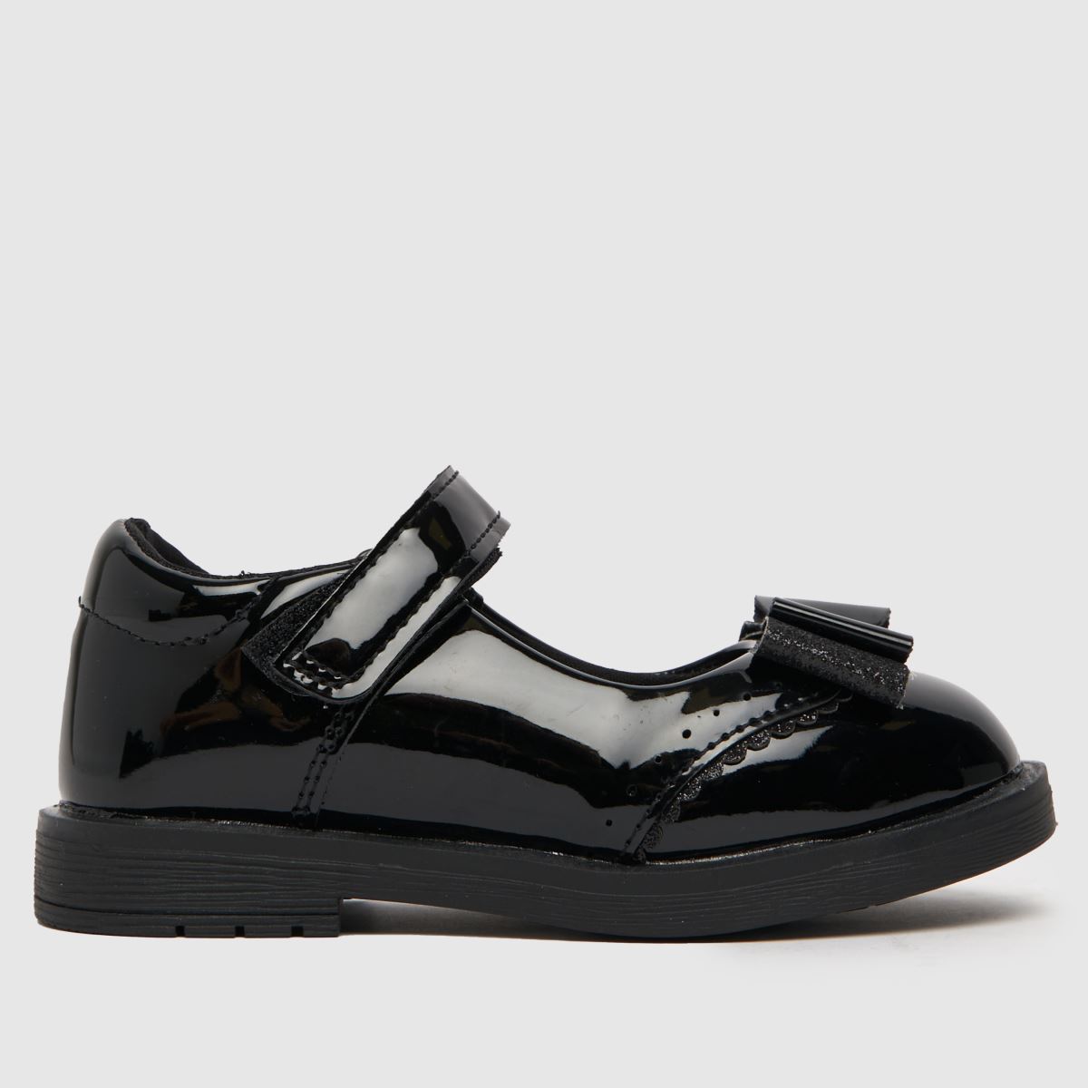 Schuh fekete nevető lakk lányka kisgyermek cipő