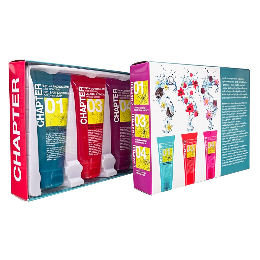 mades cosmetics CHAPTER coffret 3x bain gel & douche