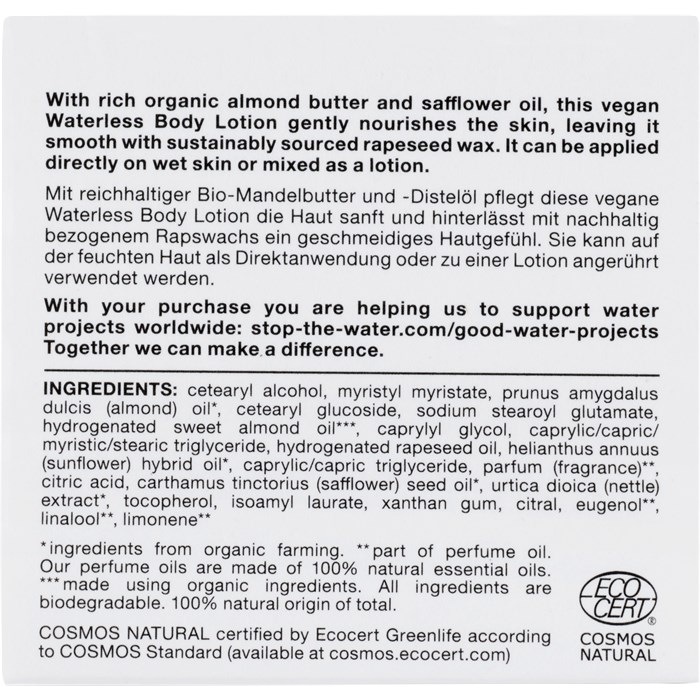 Waterless Body Lotion