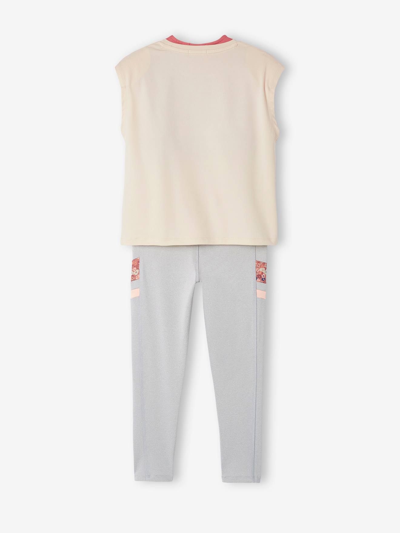 Ensemble 3 pièces sport fille écru