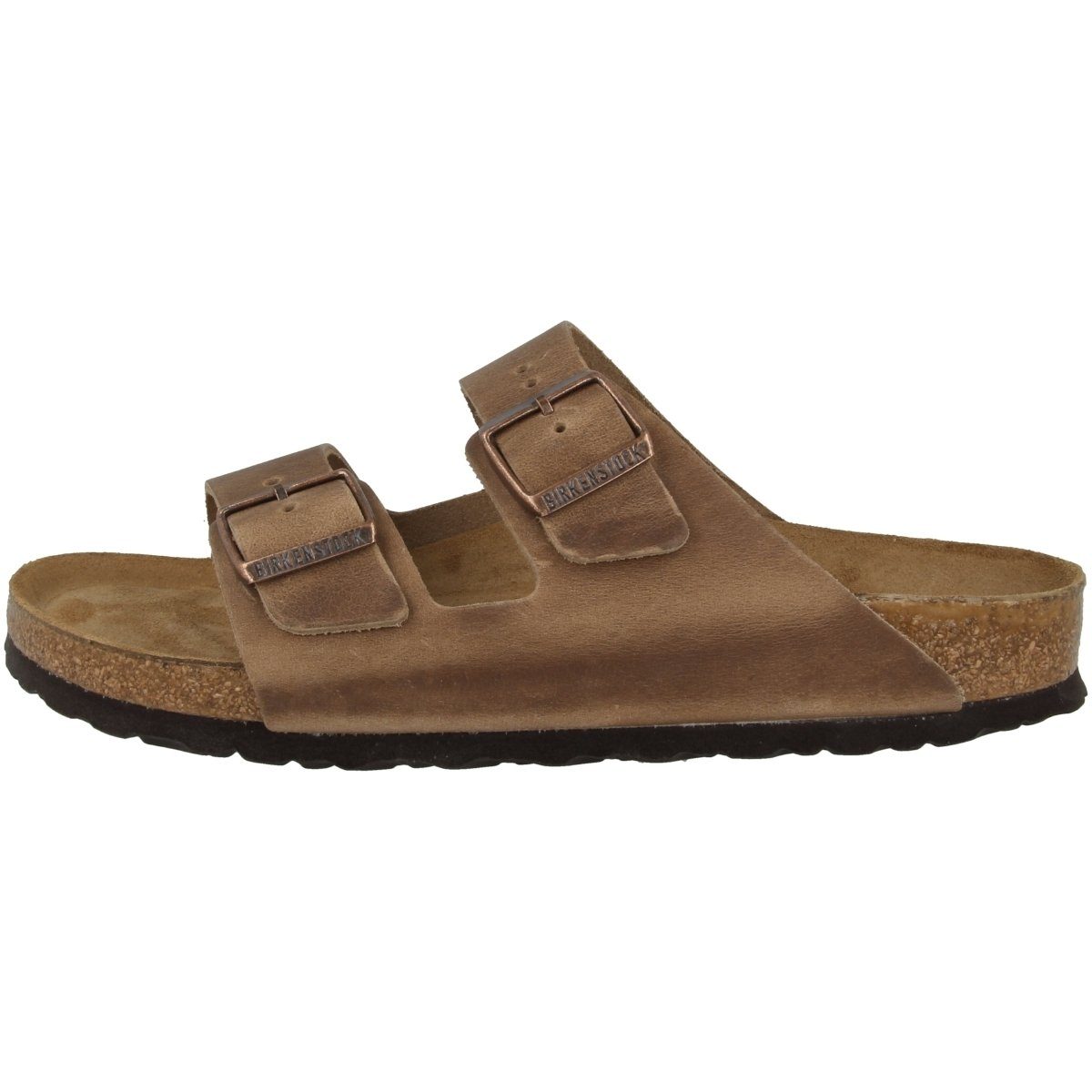 Birkenstock Arizona geöltes Nubukleder schmal Sandale Schnallen