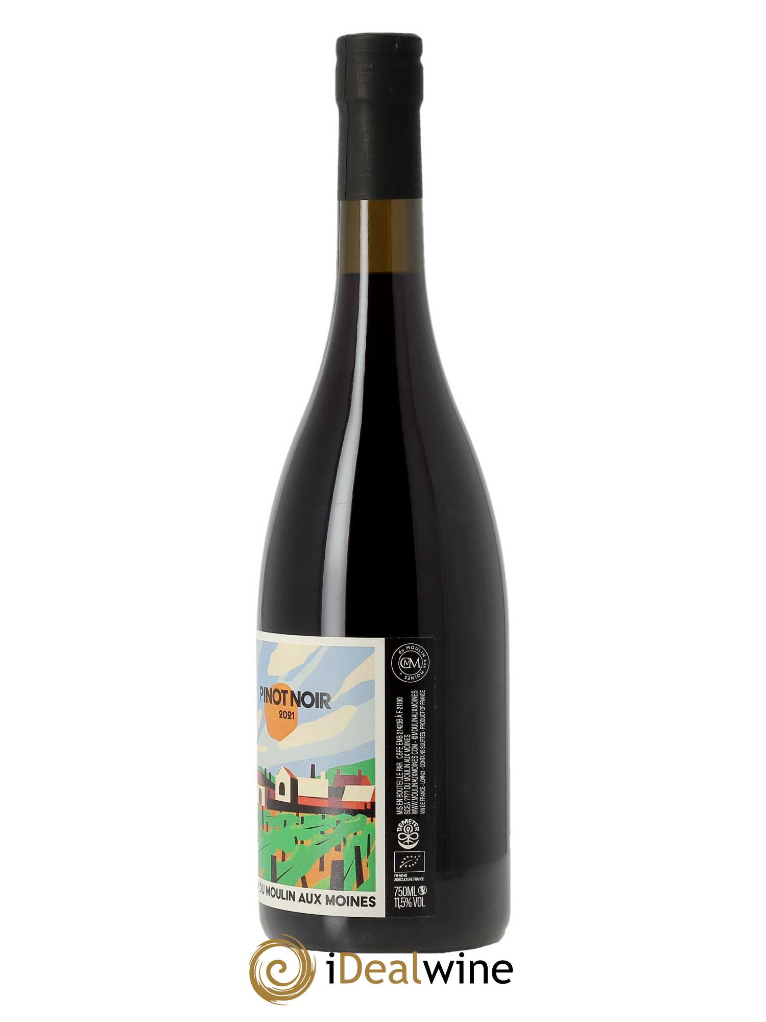 Vin de France Pinot Noir Clos du Moulin aux Moines  2021 - Lot de 1 Bouteille