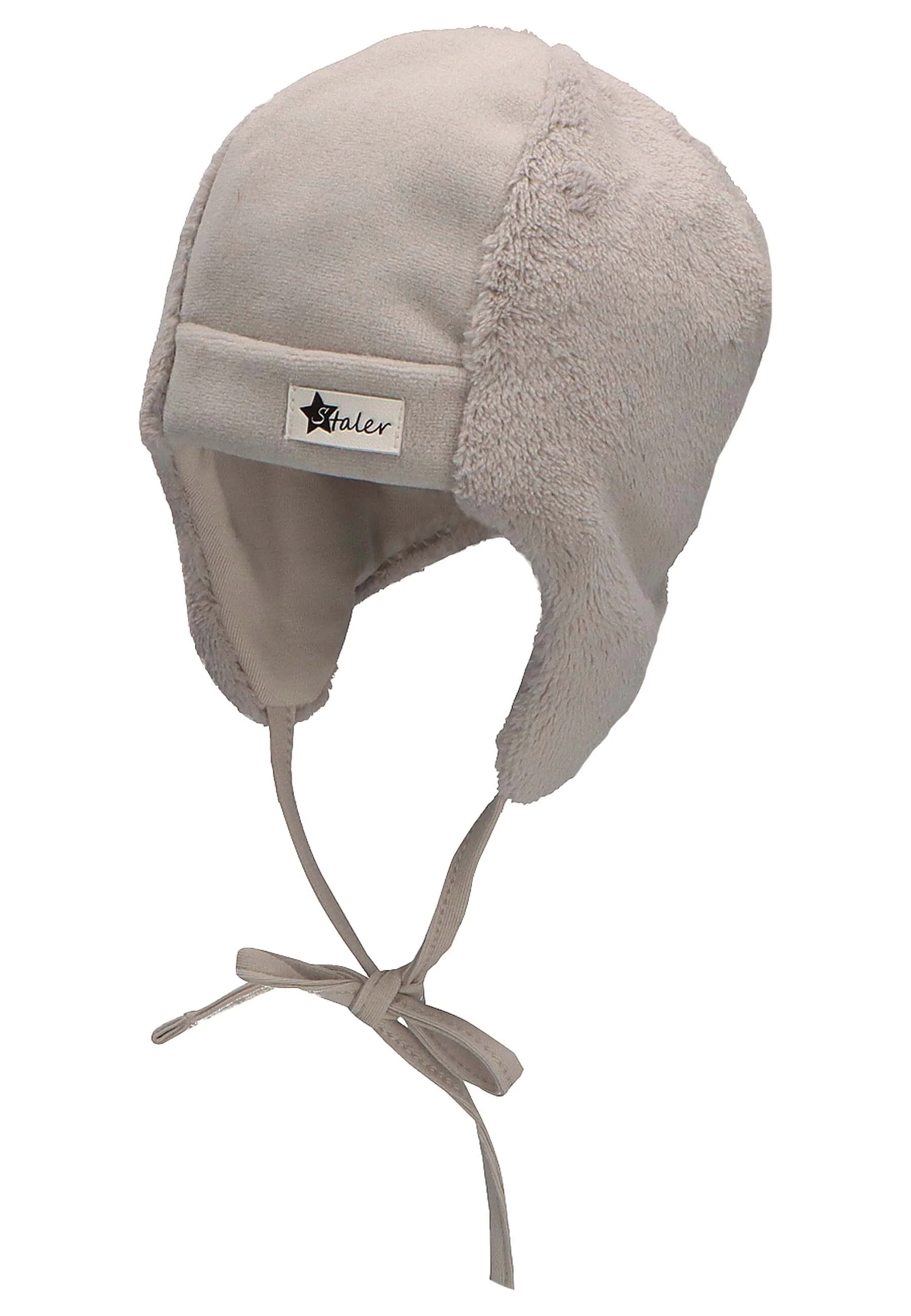 Mütze Erstlingsgröße in Hellgrau, Rosa oder Ecru