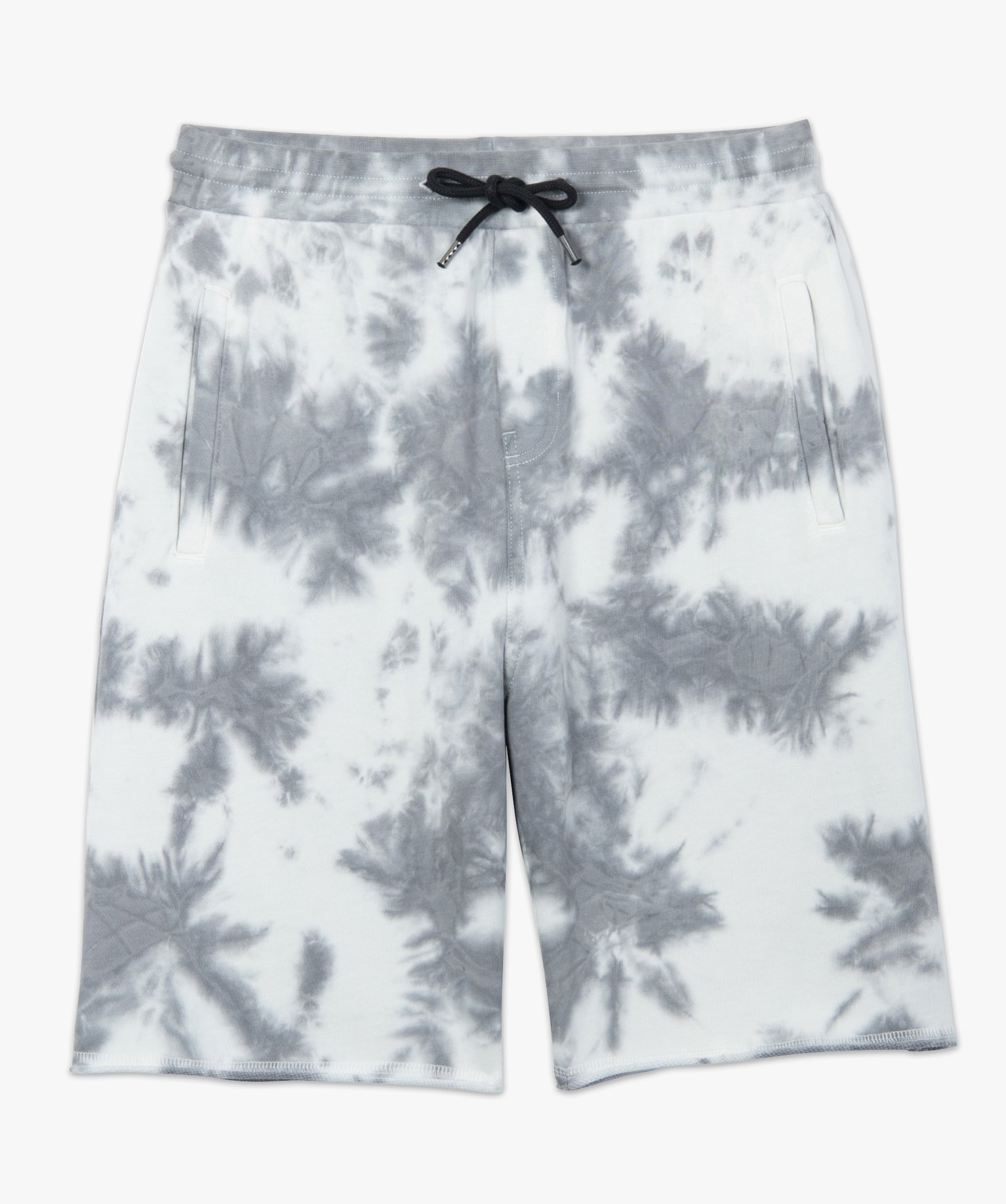 Bermuda homme en maille à motifs tie and dye gris | GEMO