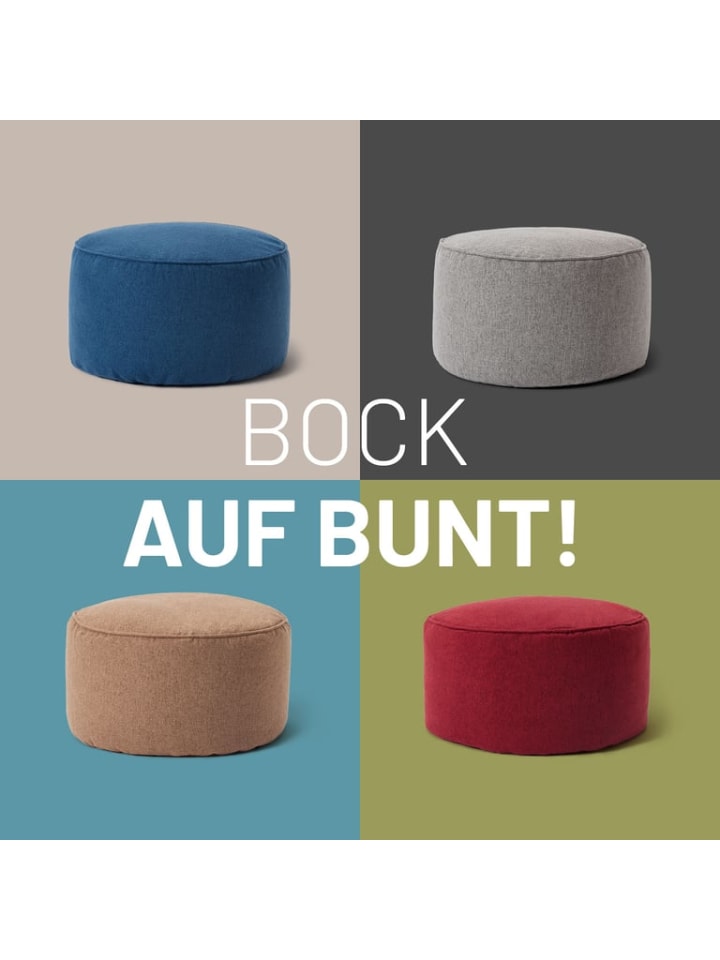 Lumaland Comfort Line Sitzsack-Hocker 25 x 45 cm Bodenkissen Bean Bag Pouf günstig kaufen onesize