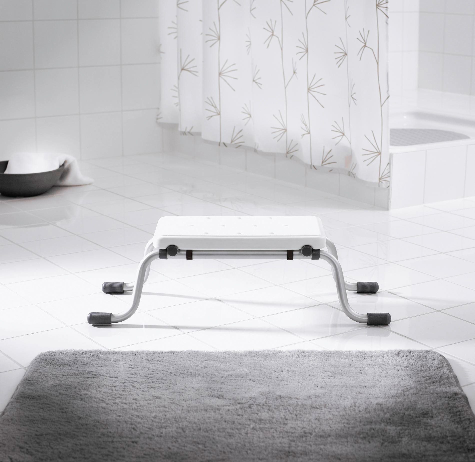 Ridder Badewannensitz Eco, belastbar bis 150 kg, 2-in-1, als Sitz und Schemel nutzbar