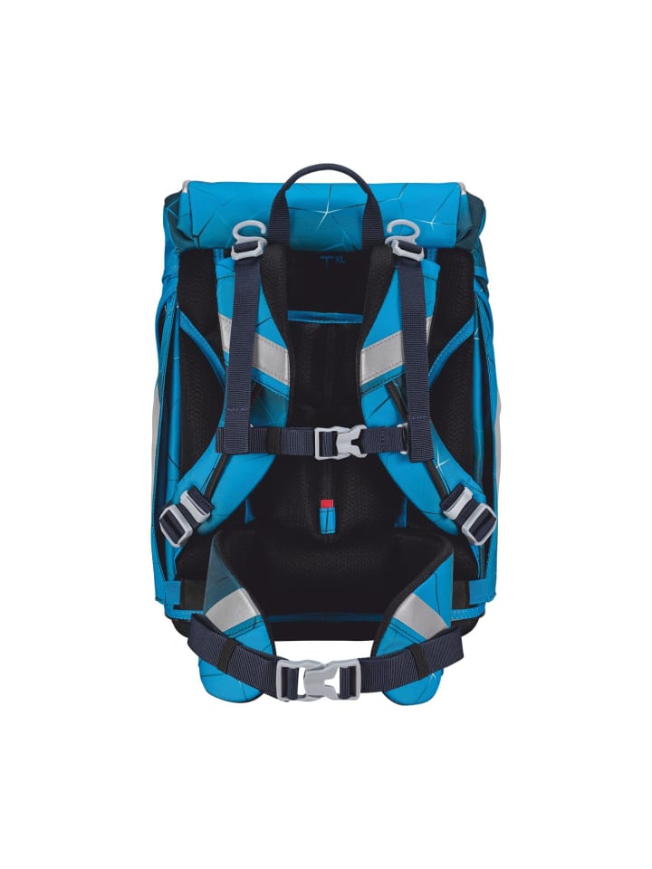 Scout Scout Alpha Schulranzen-Set 4 teilig Exklusiv Safety Light Polar Blue günstig kaufen onesize