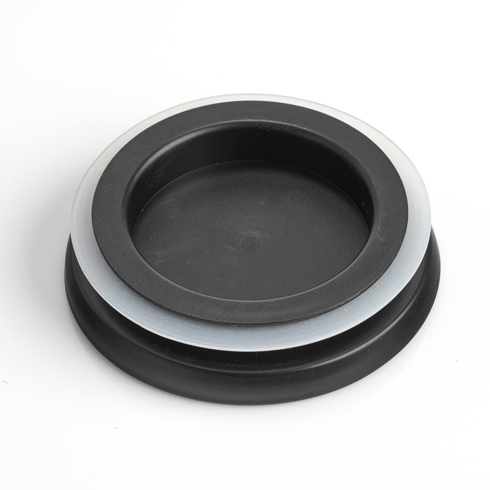 Vorratsglas 350ml klar/schwarz