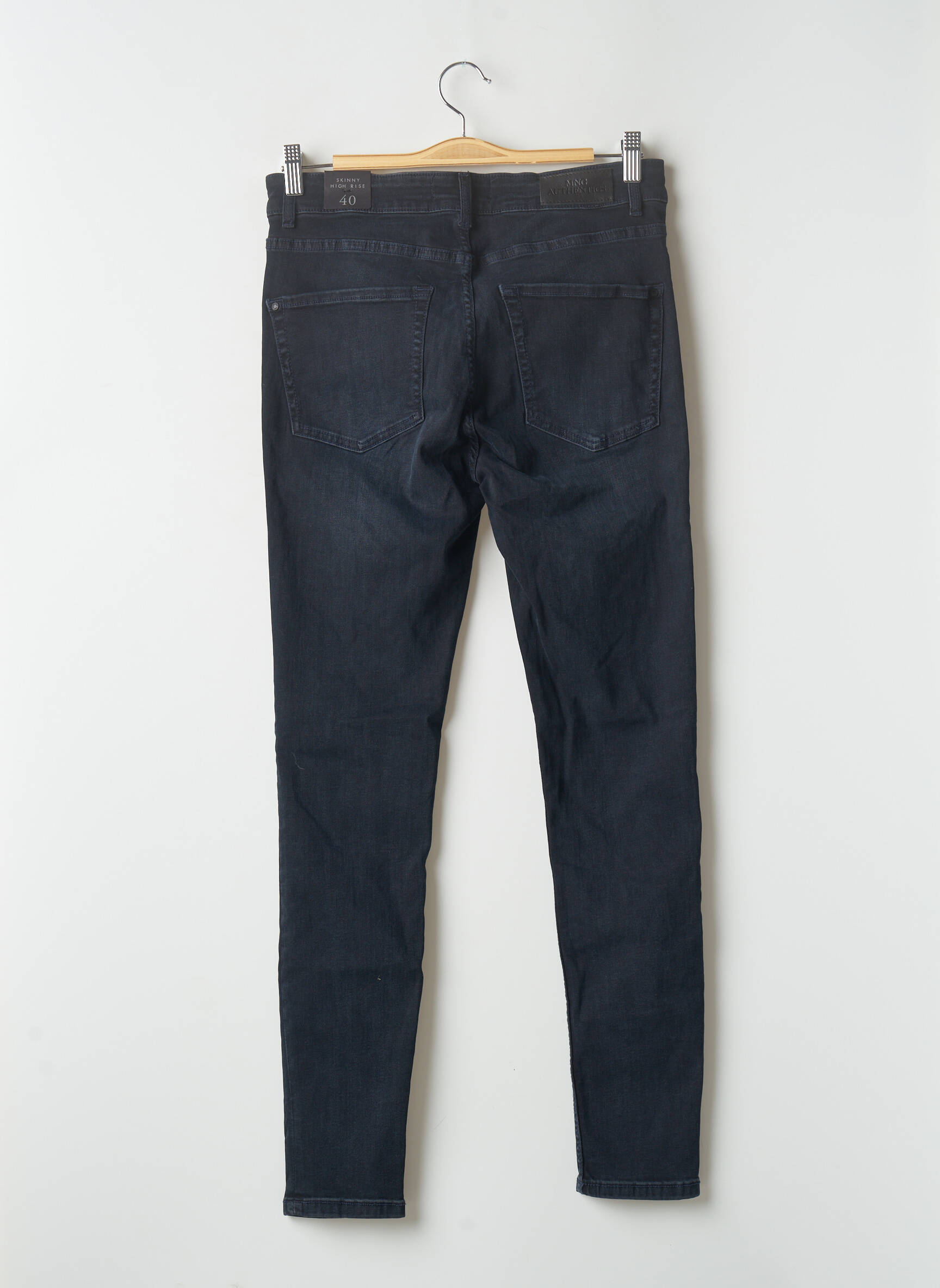 Mango Jeans Skinny Femme couleur bleu