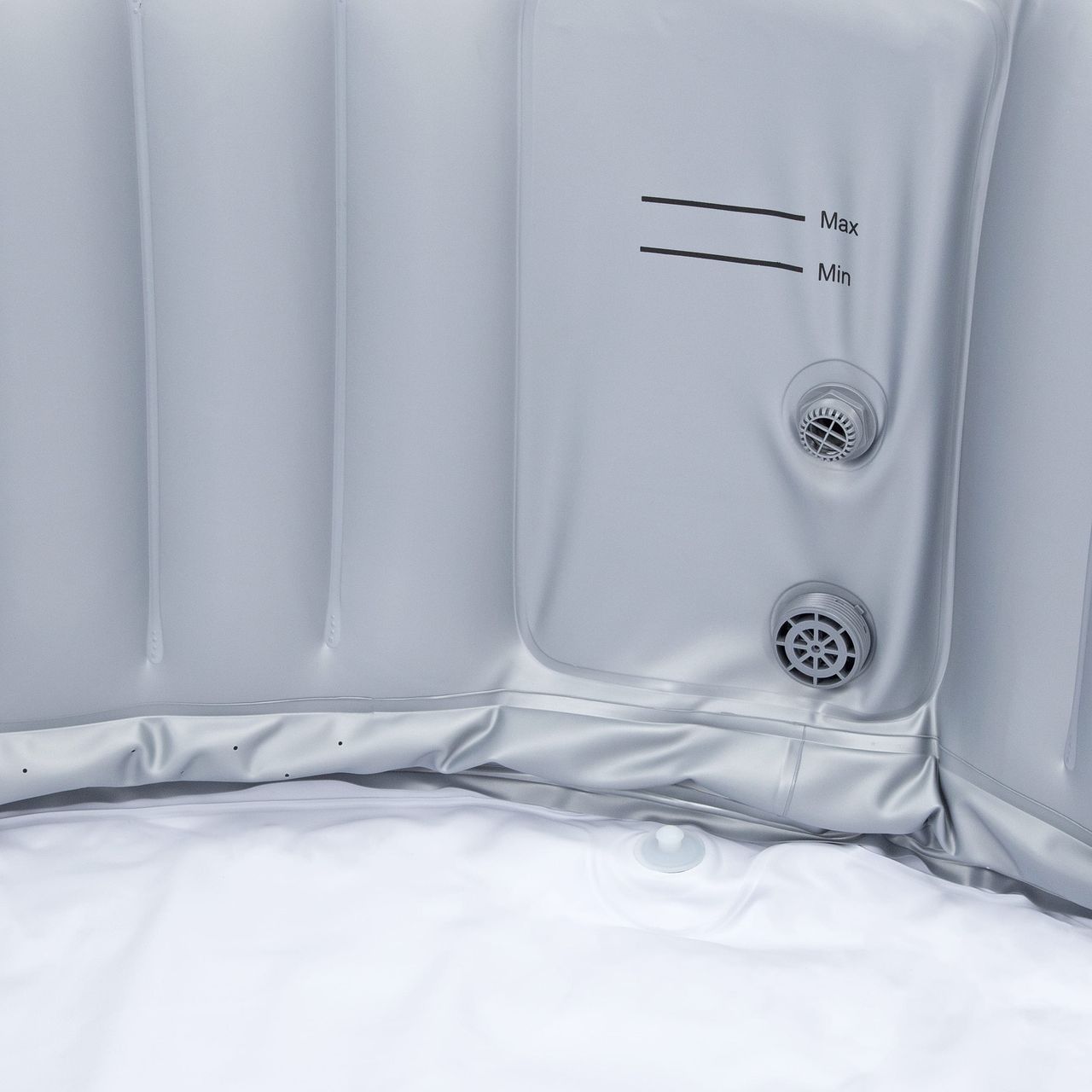 Home Deluxe Outdoor Whirlpool SPLASH - Uni-Grau- 6 Personen