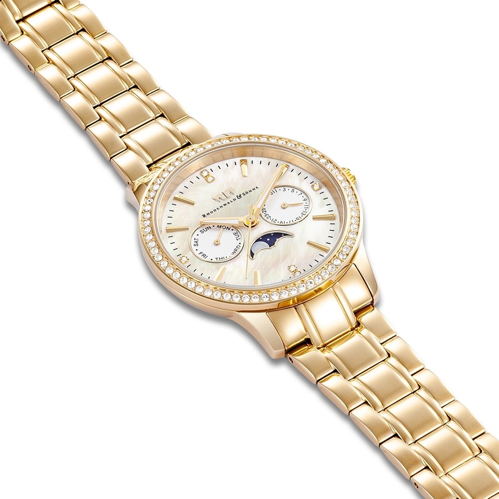 Rhodenwald & Söhne Multifonctions Amidala Or jaune Acier inoxydable en Or jaune Montre