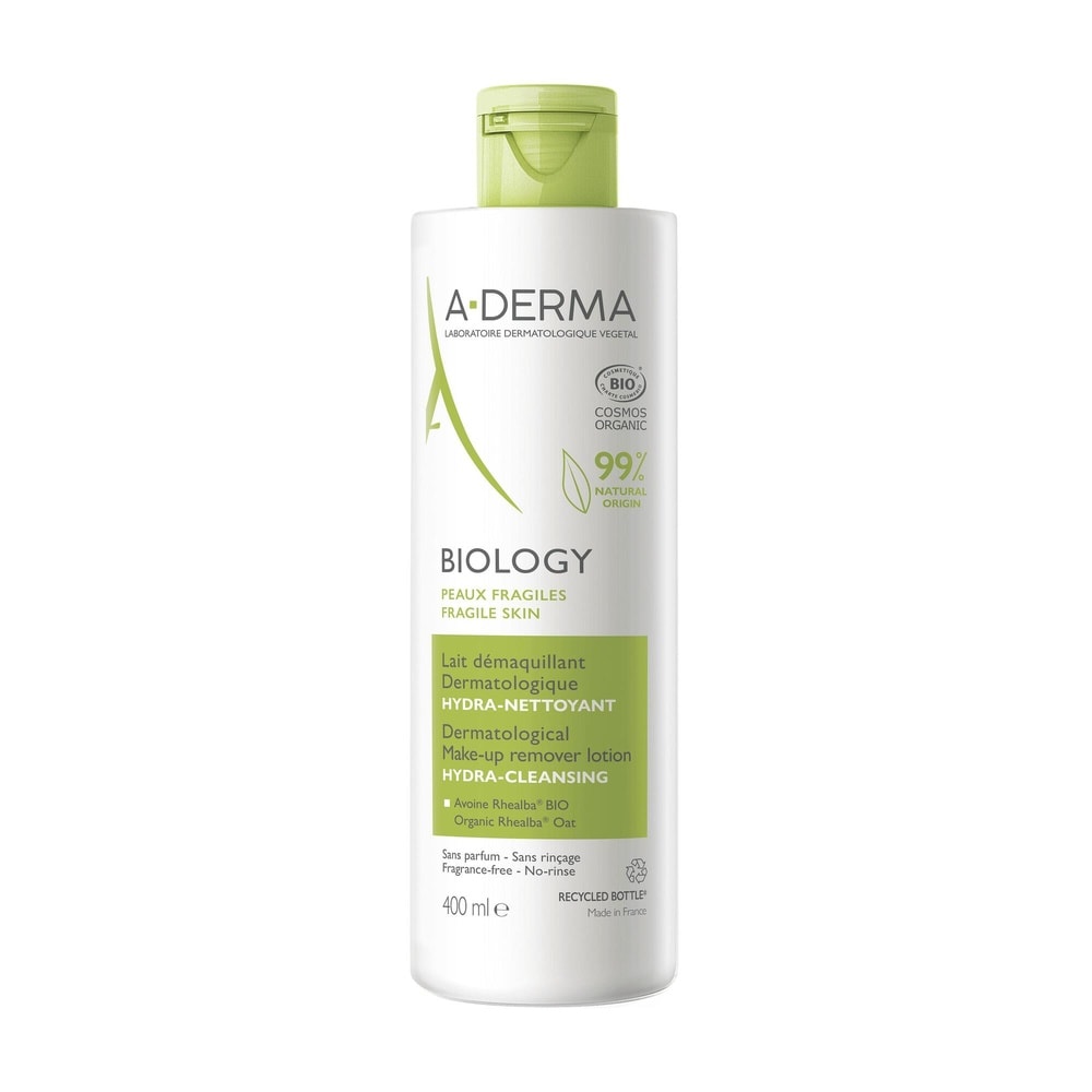 A-Derma Biology - Lait démaquillant dermatologiq ue hydra nettoyant BIO Nettoyant