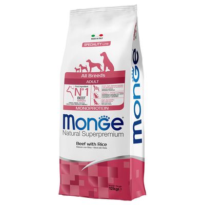 Monge Monoprotein Rind mit Reis für Hunde