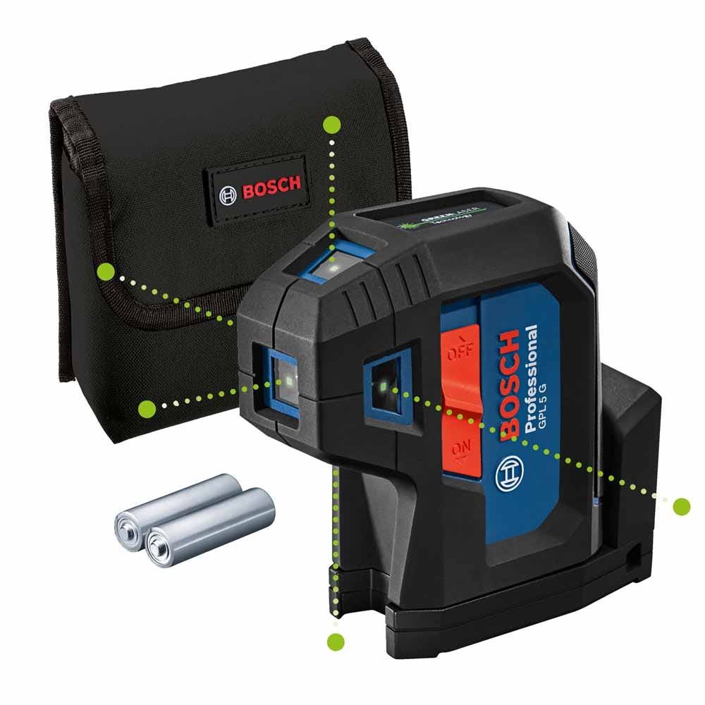 Nível a laser profissional BOSCH GPL5 G, verde, 0 601 066 P00