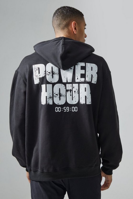 Man Active Oversize Power Hour Hoodie