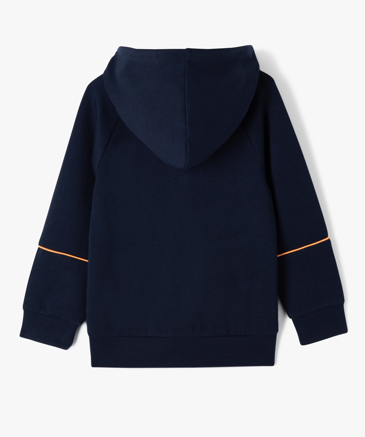 Sweat à capuche zippé en maille fine Garçon marine | GEMO