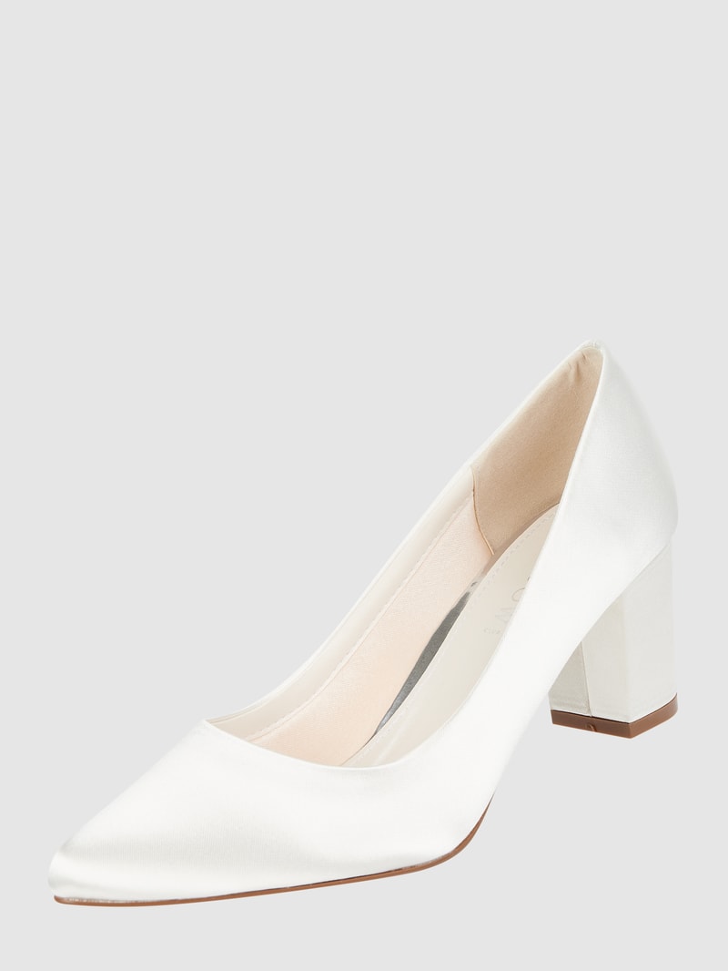 Brautschuhe aus Satin Modell 'Debora' in offwhite