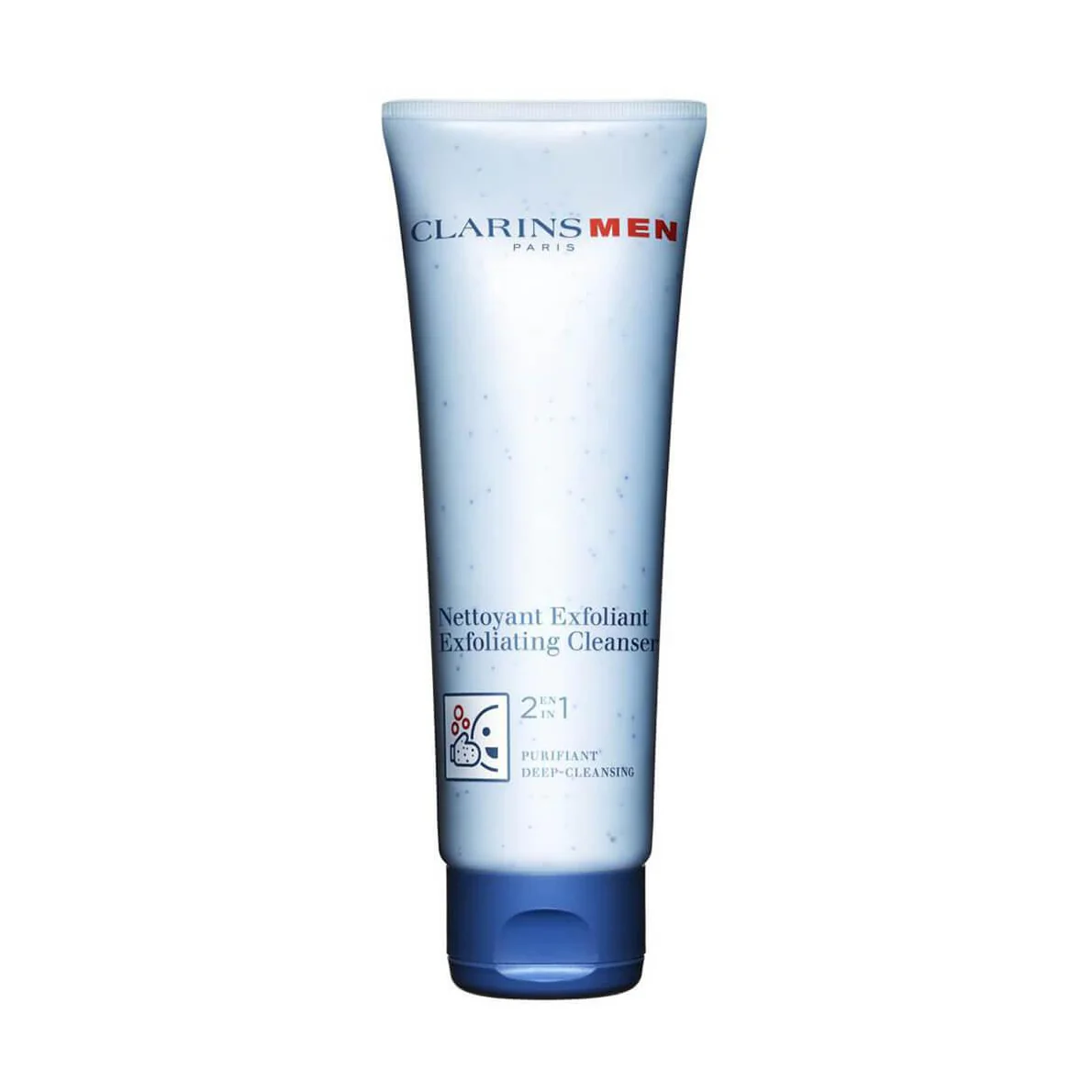 ClarinsMen Nettoyant exfoliant - Gel detergente viso, Esfoliante viso