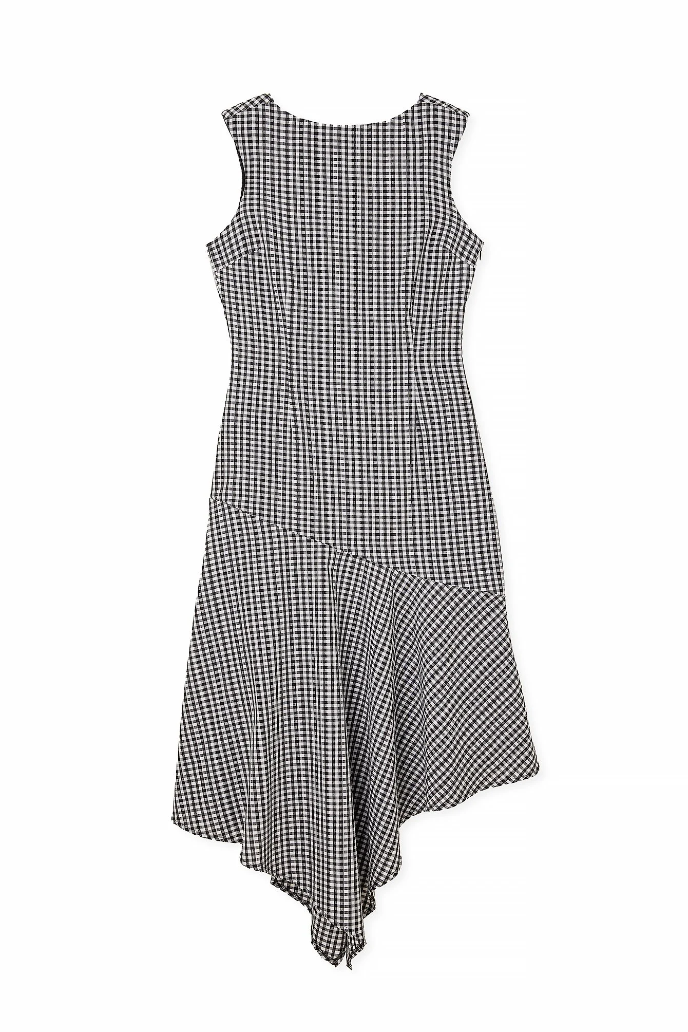 Gingham Sleeveless Midi Dress