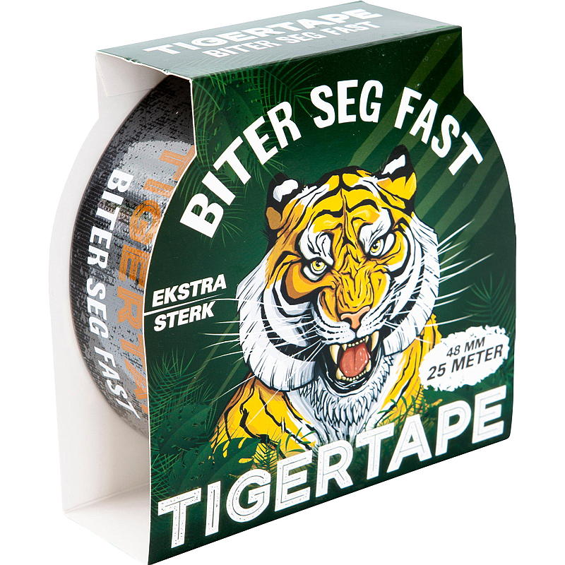 Work Tigertape 48 mm 25 m sort