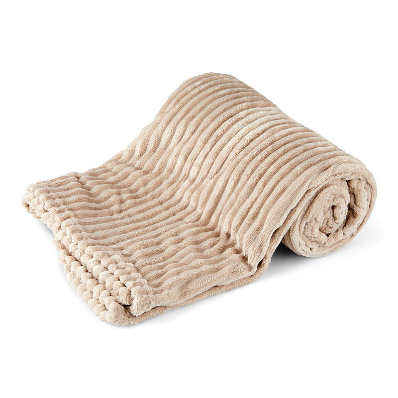 Home Pledd 150 x 200 cm flanellfleece sand