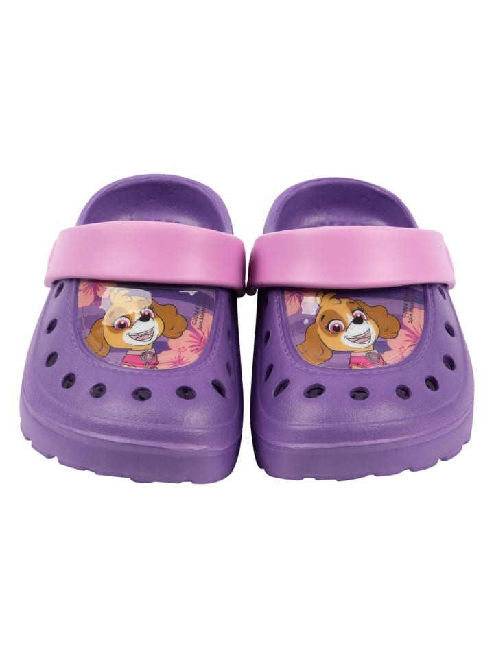Paw Patrol Paw Patrol Clogs Skye Sandalen Pantoletten Gartenschuhe rutschfest in lila günstig kaufen