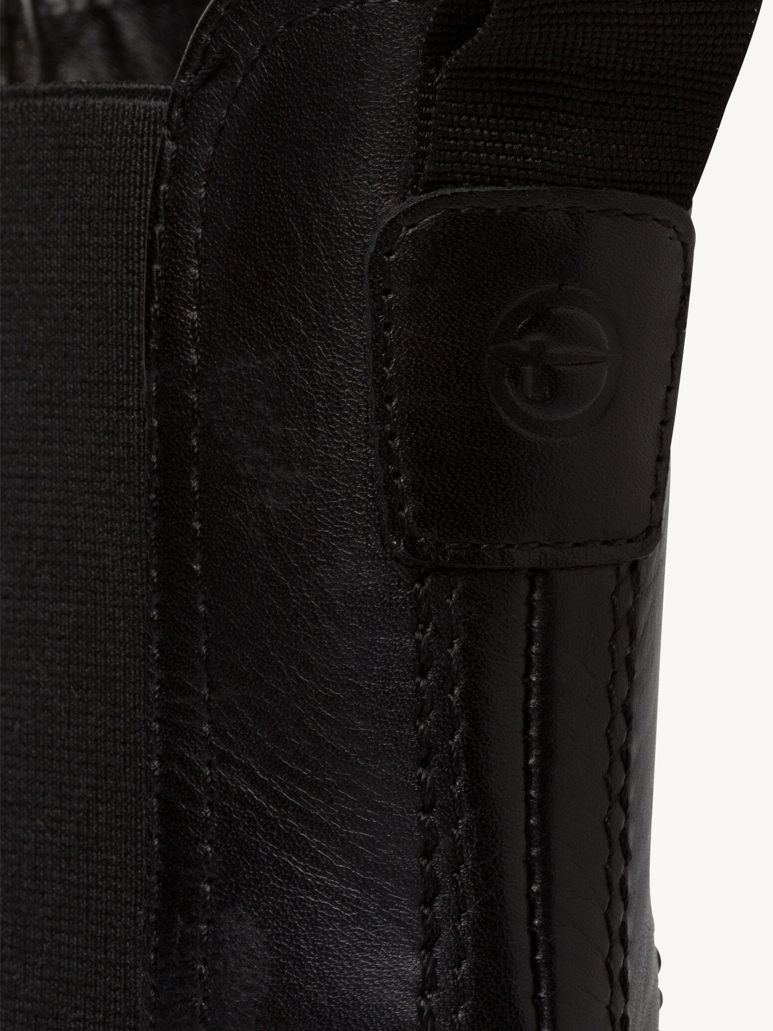 Bottine Chelsea en cuir - noir