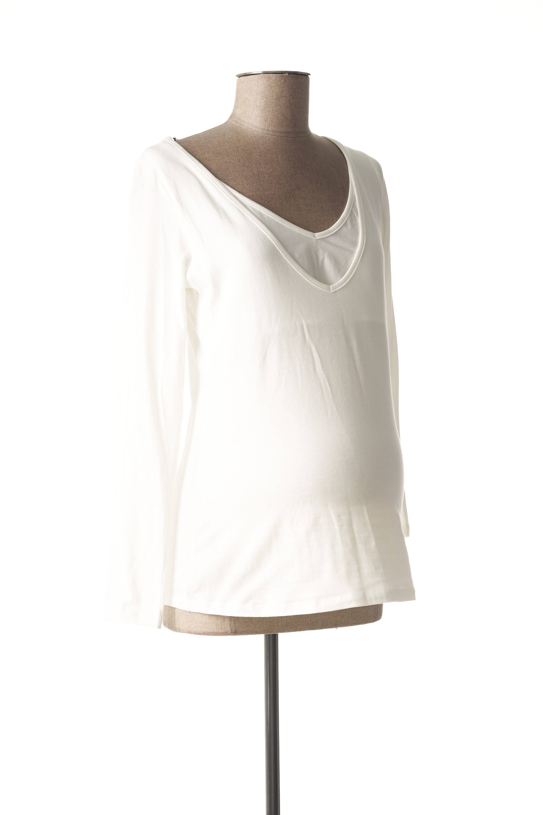 Pomkin Tshirtstops Maternite Femme couleur blanc
