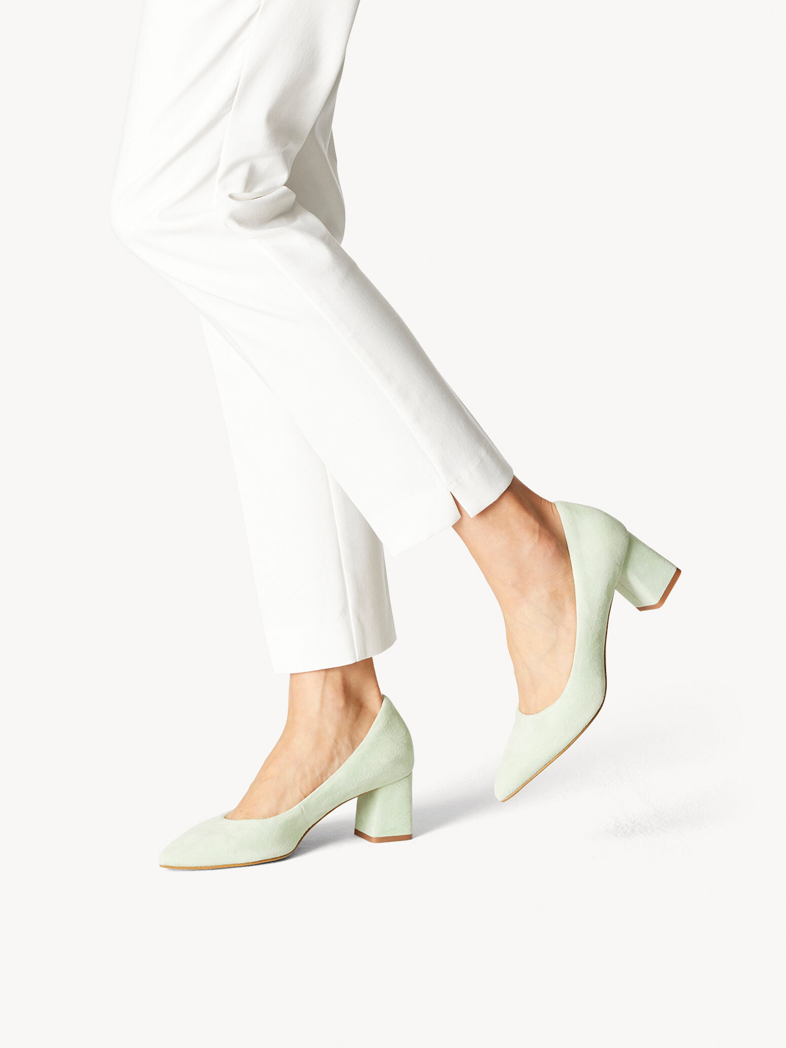 Escarpin en cuir - vert