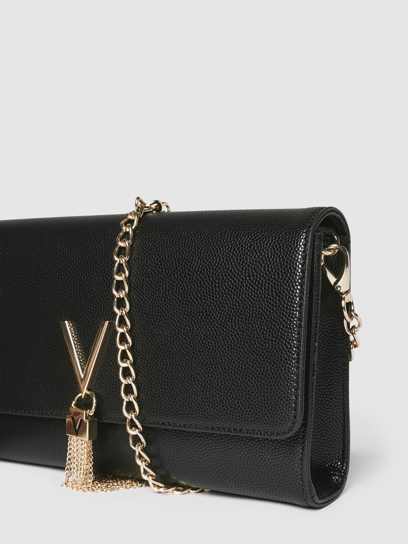 Clutch mit Strukturmuster in metallic Modell 'DIVINA' in schwarz