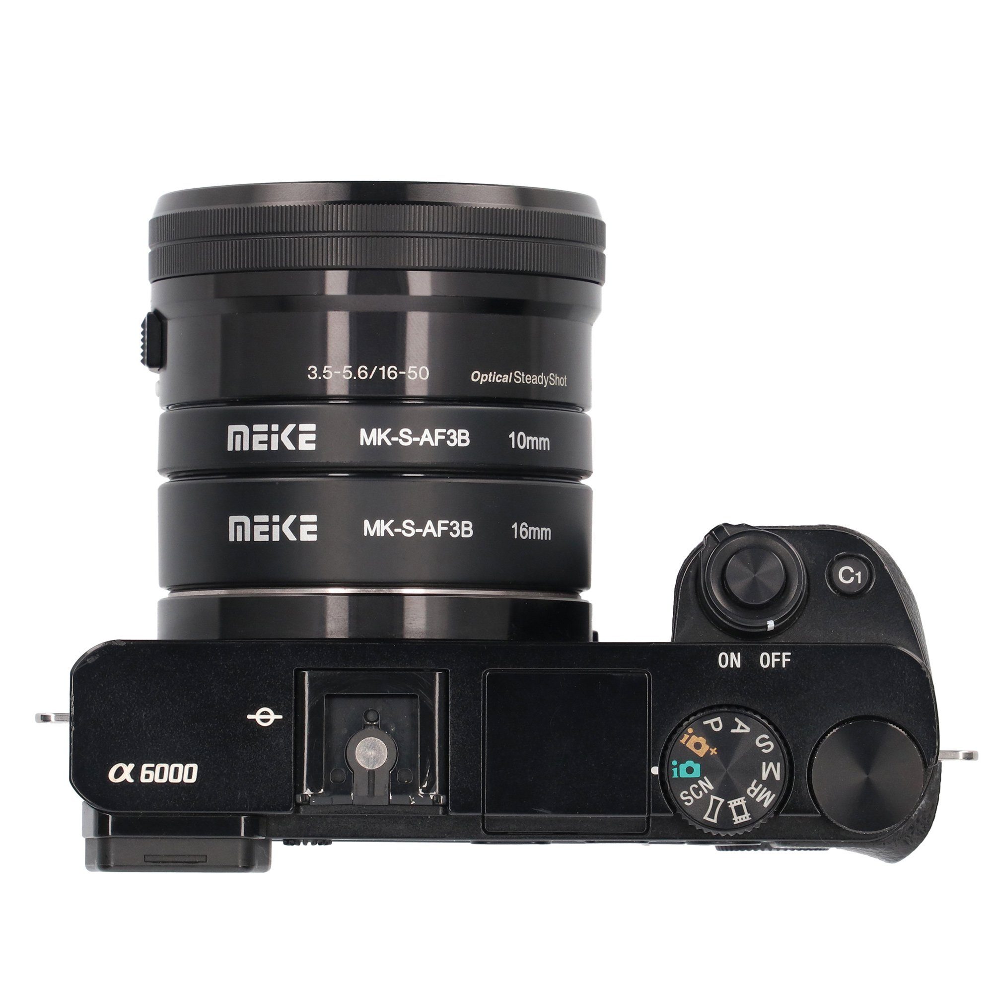 Meike Automatik Makro Zwischenringe für Sony E-Mount Systemkameras MK-S-AF3B Makroobjektiv