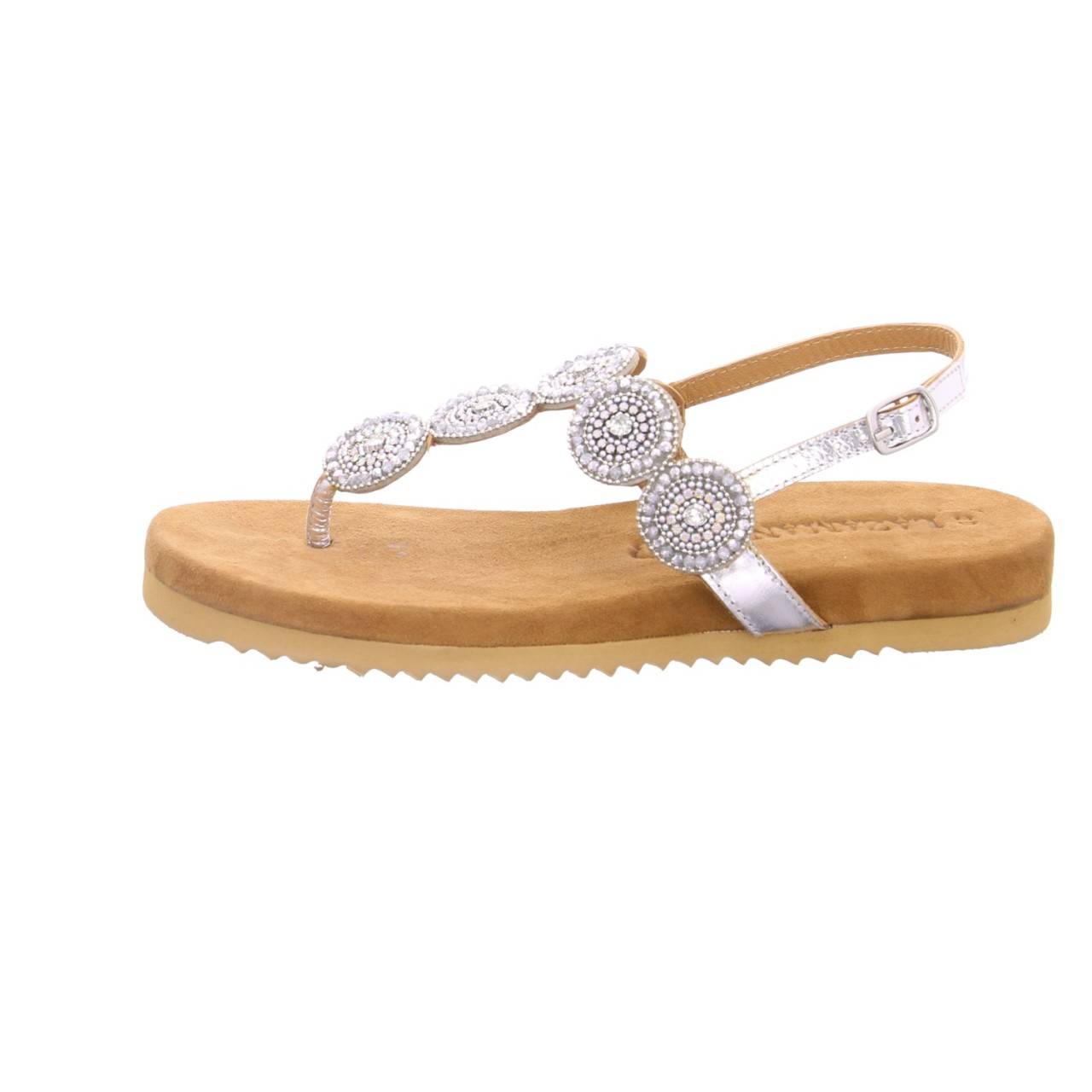 LAZAMANI Klassische Sandalen silber