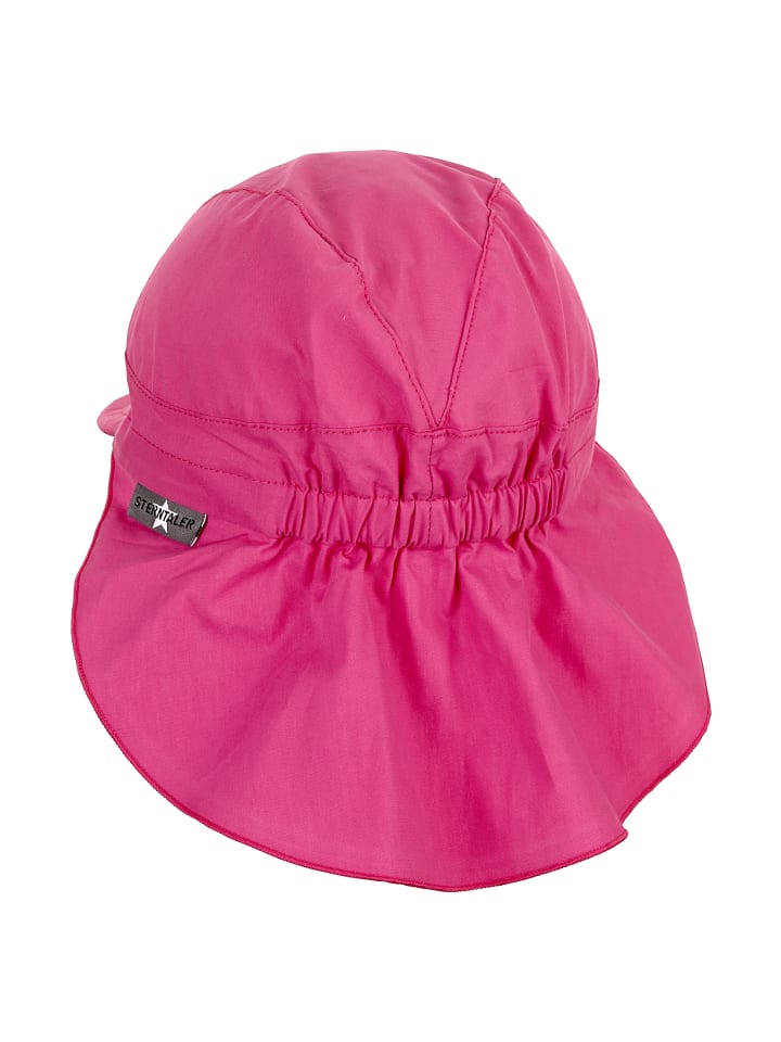 Sterntaler Schirmmütze mit Nackenschutz Basic in magenta günstig kaufen