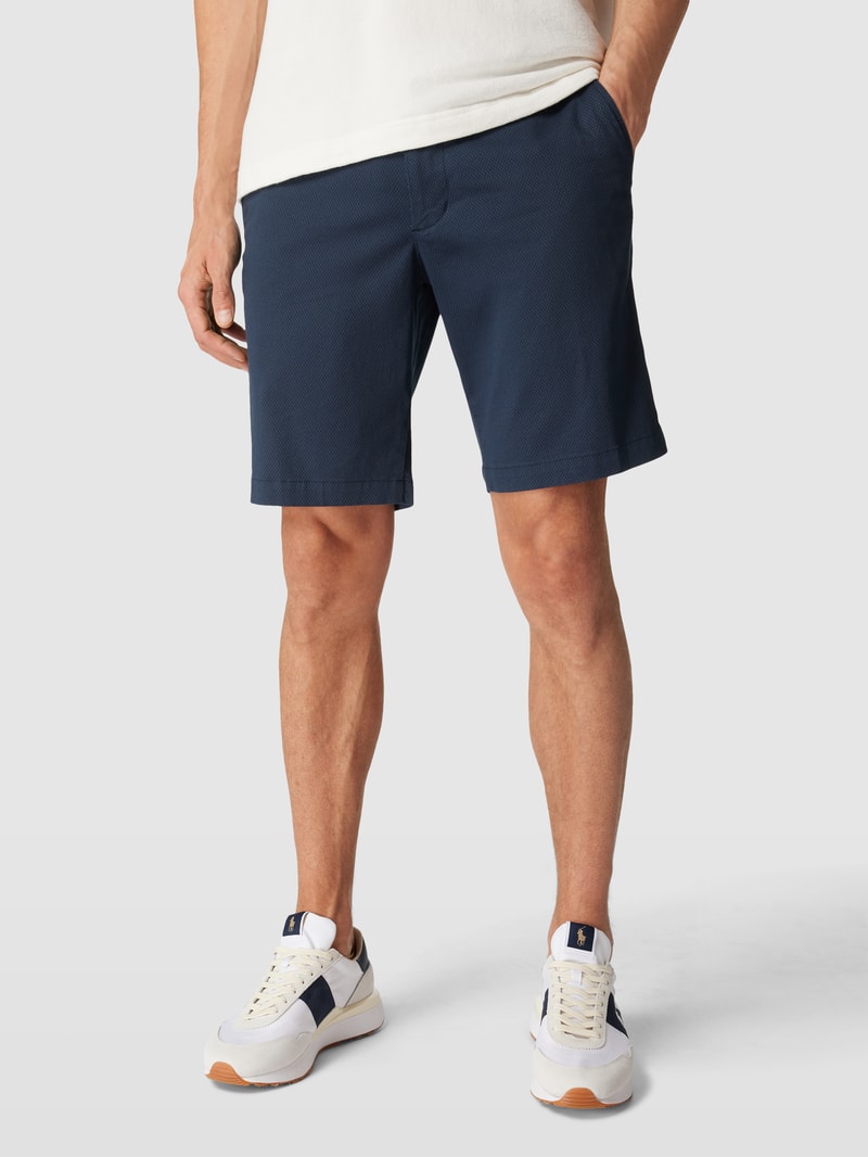 Chino-Shorts mit französischen Eingrifftaschen Modell 'BROOKLYN' in marineblau