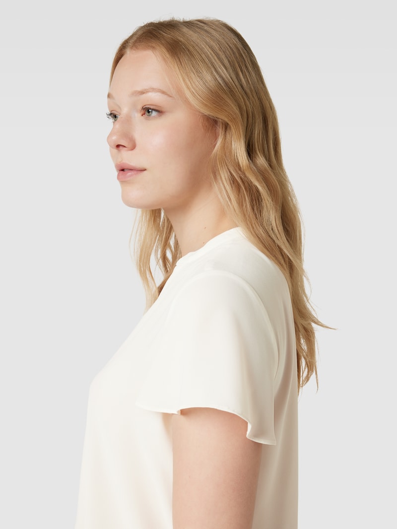 Blusenshirt mit V-Ausschnitt in ecru