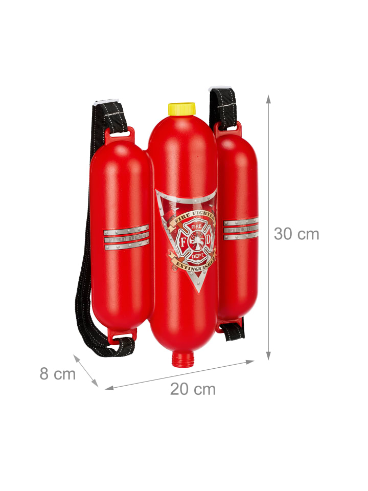 relaxdays 2x Feuerwehr Wasserspritze in Rot/ Gelb günstig kaufen onesize