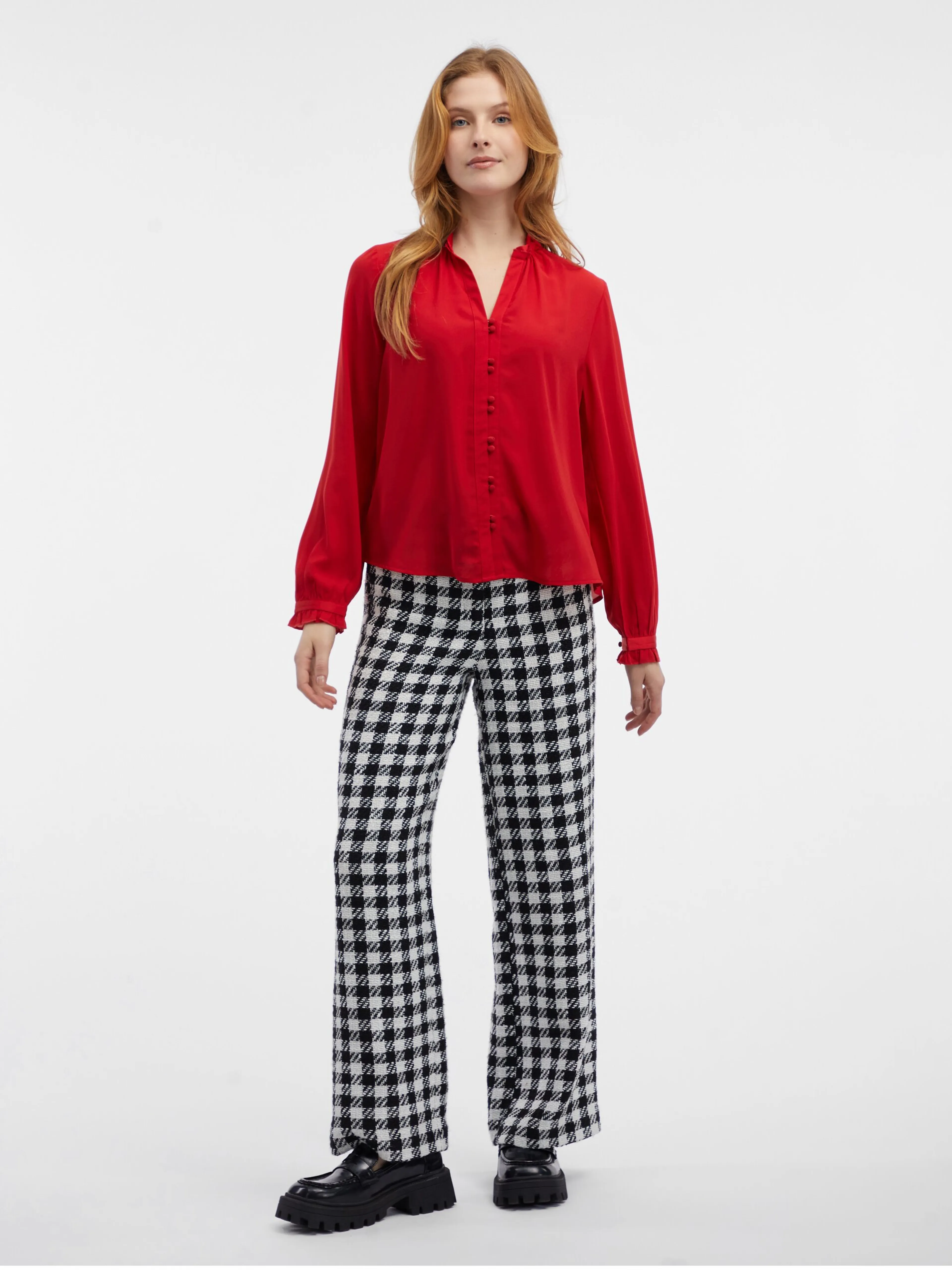 Rote Damenbluse ORSAY