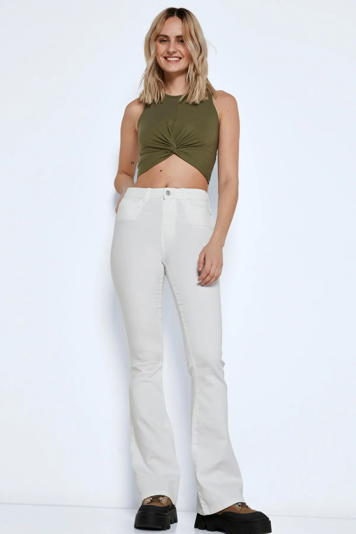 Noisy May  Hellweiße Jeans für Damen/Mädchen