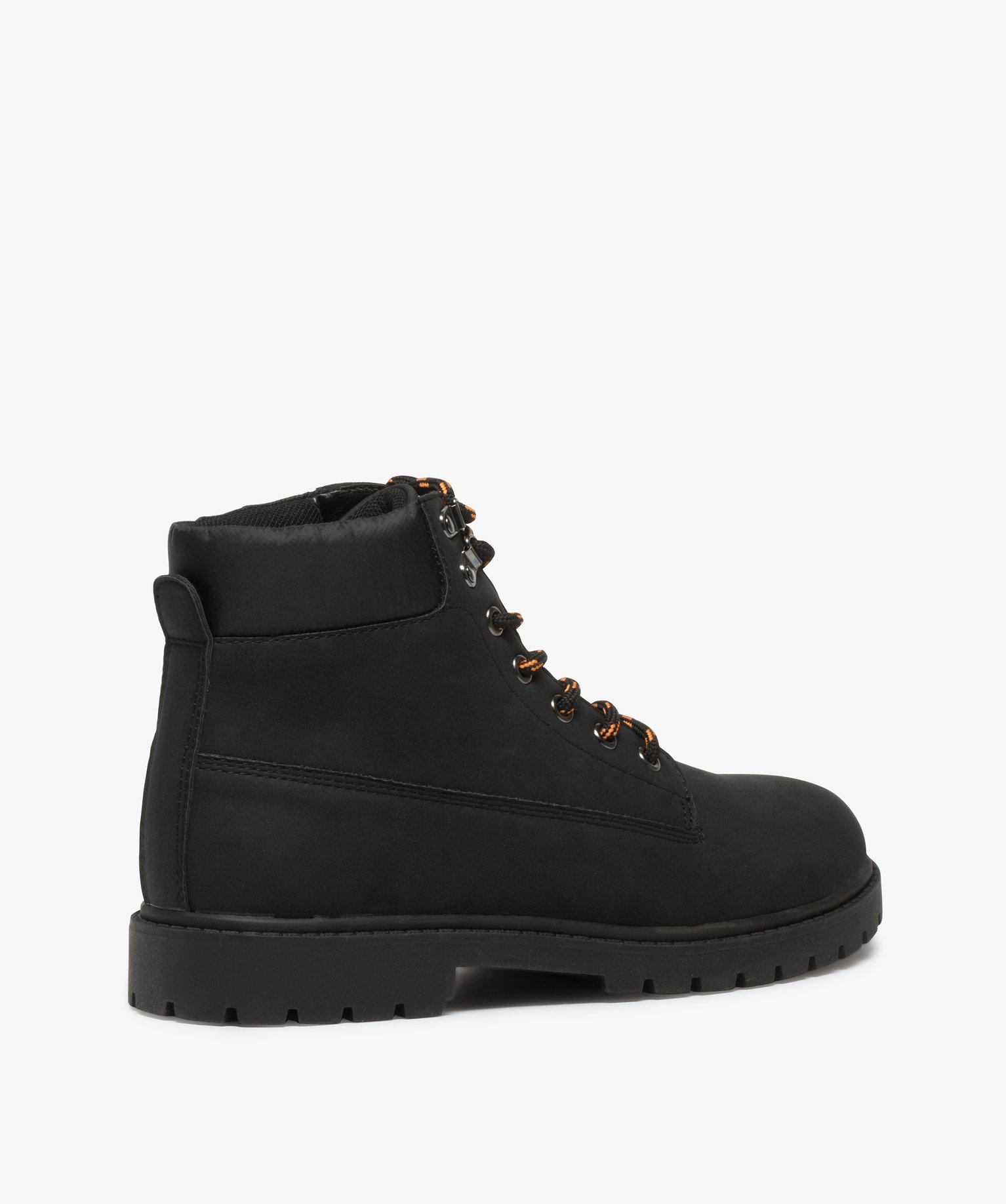 Boots homme à semelle crantée et lacets - Les Supaires noir | GEMO