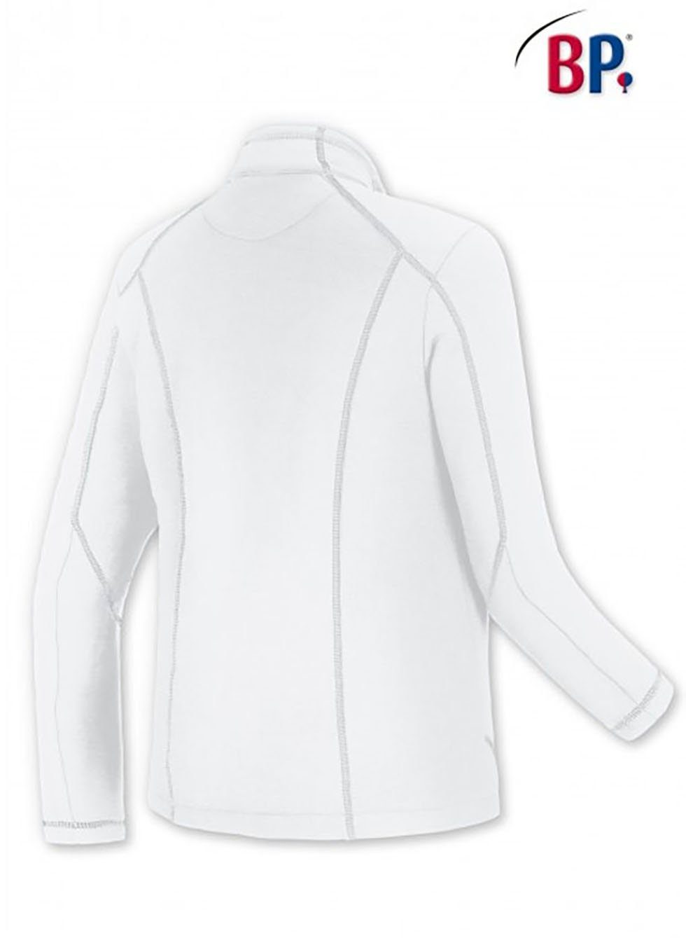 bp Arbeitsjacke Arbeitsjacke Fleece Jacke Sweatshirt Übergangsjacke Langarm Herren Workwear weiß 1745-679-21