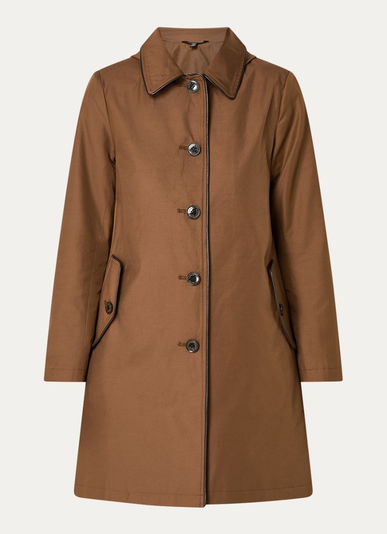Parka Ralph Lauren com bolsos com aba e capuz removível.