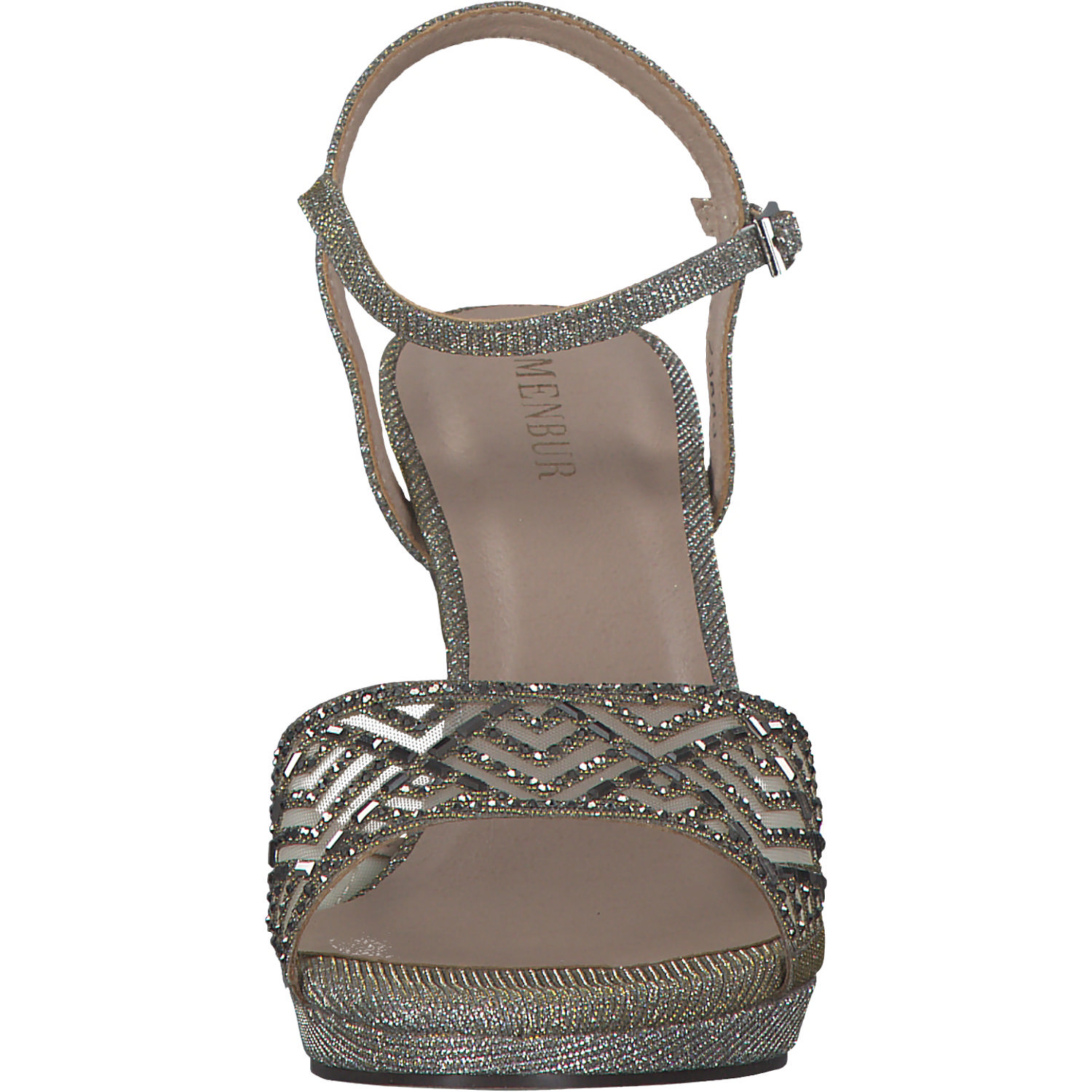 Menbur 23683, Plateau-Sandaletten, Damen, grey
