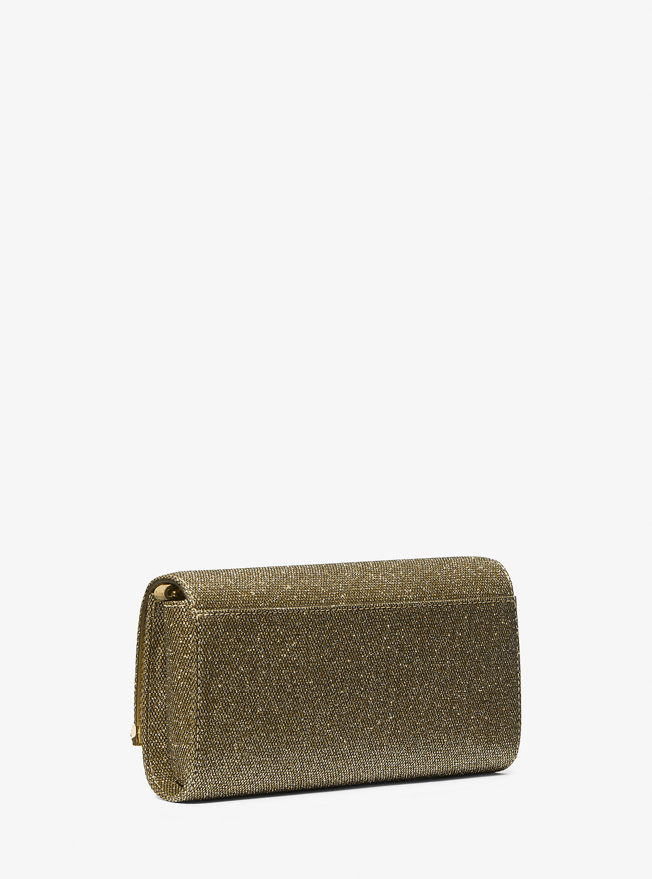 Mona Stor Glitterkjede Mesh Clutch - GULL