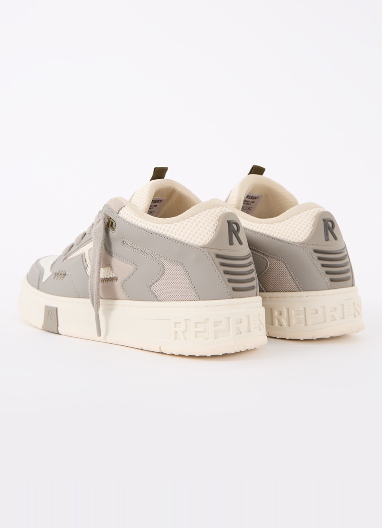 Represent Reptor 2 leather sneaker with mesh details