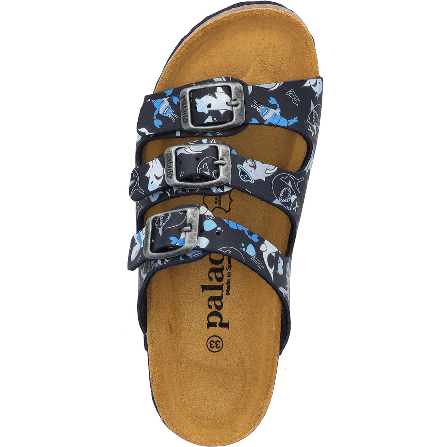 Palado Kids Capri B Print, Pantoletten, Kinder, Dunkelblau Sharks