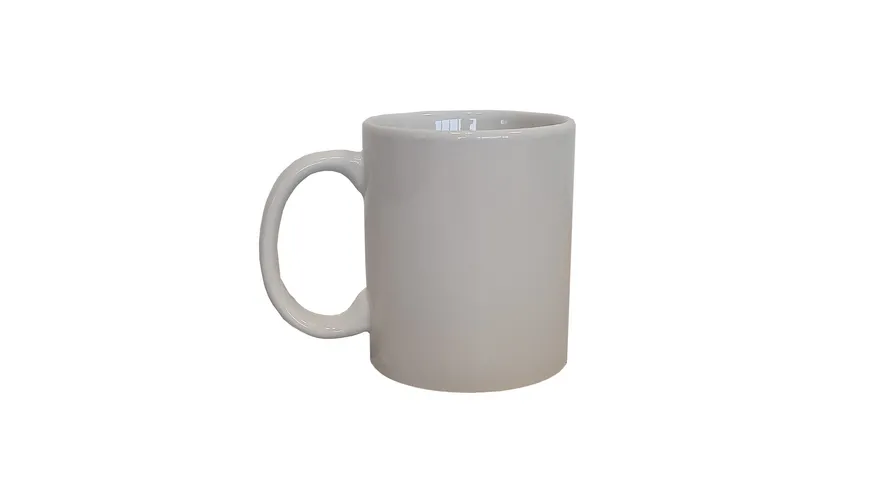TRENDSHOP Tasse uni weiß