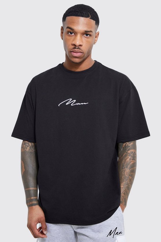 Oversize Man Signature Crewneck T-Shirt