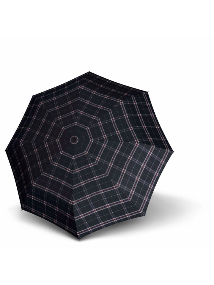 Knirps T.200 M Duomatic - Taschenschirm Regenschirm (sound moon) in check navy günstig kaufen onesize