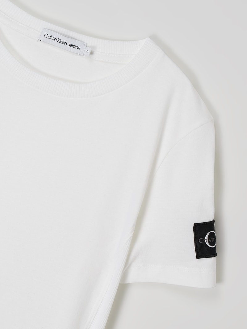 T-Shirt aus Baumwolle in weiß